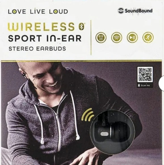 Wireless Sport In-Ear Bluetooth Stereo Earbuds by SoundBound Lifeware BNWT LtdEd - Picture 1 of 12